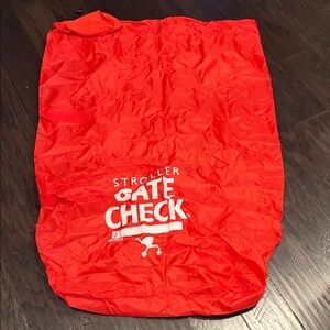 JL Red Stroller Gate Check Bag